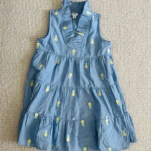 Girls Embroidered Pineapple Dress (s)